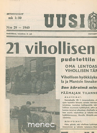 Uusi Suomi 1940/29 (31.1.) 