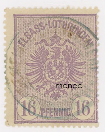Saksa, Elsass-Lothringen 1890, 16 Pf 