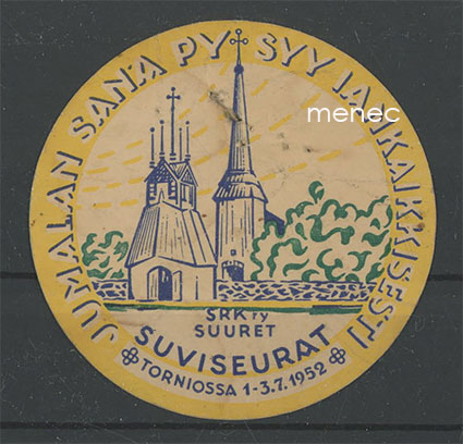 Rintamerkki, SKK ry. Suuret suviseurat Torniossa 1952 