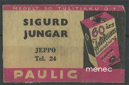 Kauppiasetiketti, Paulig, Sigurd Jungar, Jepua 