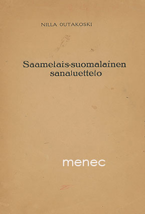 Outakoski, Nilla - Saamelais-suomalainen sanaluettelo 