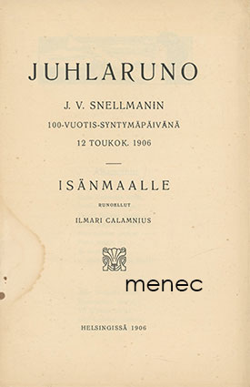 Kianto, Ilmari - Isänmaalle 