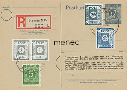 Saksa, NL:n miehitysvyöhyke, ehiö 'Uusi Dresden' -näyttelystä 1946 