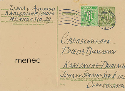 Saksa, liittoutuneitten miehitysvyöhyke 1946, ehiö 5 Pf lisämerkillä 