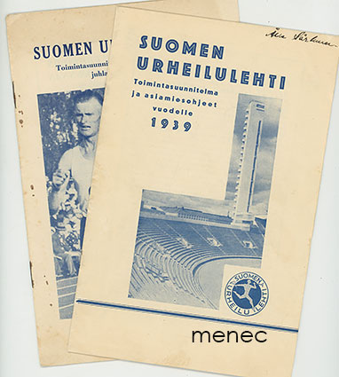 Suomen Urheilulehti. Toimintasuunnitelma ja asiamiesohjeet 1938-1939 