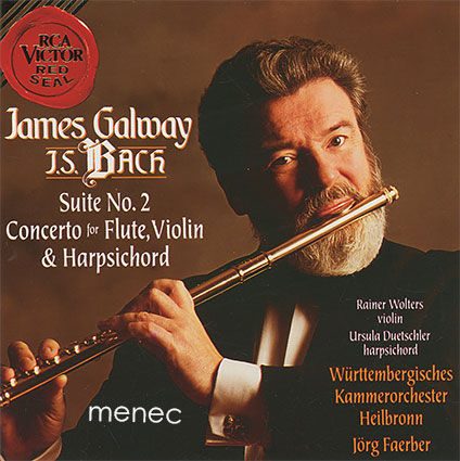 Bach, Johann Sebastian - James Galway: Suite No. 2. Concerto for Flute, Violin & Harpsicord 