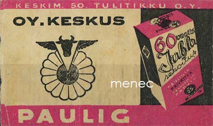 Kauppiasetiketti, Paulig, Oy. Keskus 