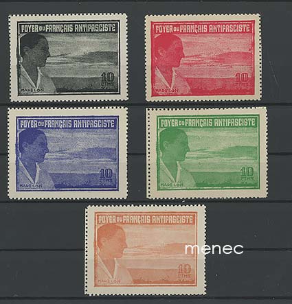 Espanja, sisällissota, Foyer du Francais Antifasciste, 5 vinjettiä 