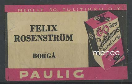 Kauppiasetiketti, Paulig, Pertti Routamaa, Lempäälä, Nurmi 