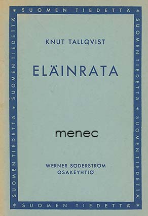 Tallqvist, Knut - Eläinrata 