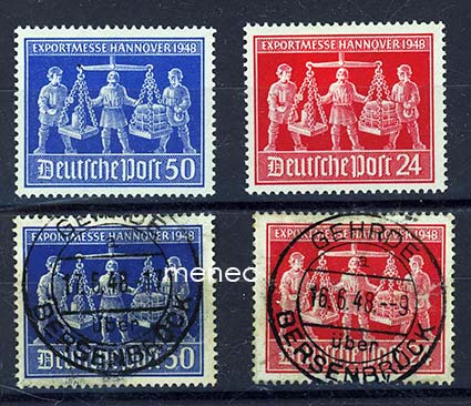 Saksa, liittoutuneitten miehitysvyöhyke, Hannoverin vientimessut 1948, 4 kpl 