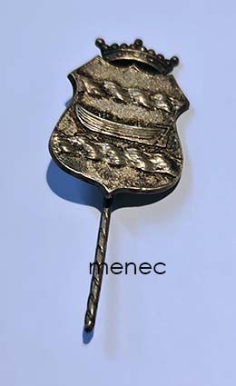 Nylands Nation, jäsenmerkki, M. N. F, 1899–1900, hopeaa 