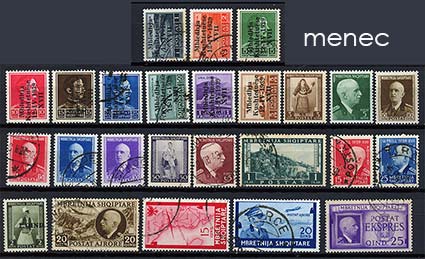 Italia, Albania 1909-1942, 28 kpl 