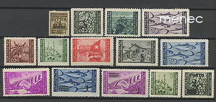 Istria, vuoden 1945 merkkejä, 14 kpl 