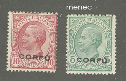 Italia, Korfu 1923, 2 kpl 