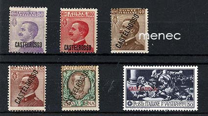 Italia, Castellorosso 1922-1930, 6 kpl 
