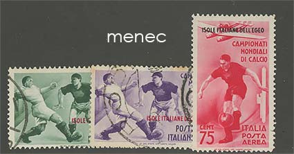 Italia, Egean saaret, jalkapallon MM 1934, 3 kpl 