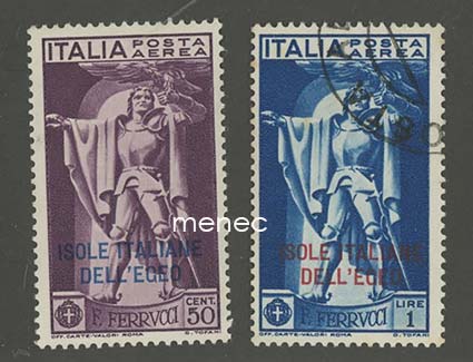 Italia, Egean saaret, Francesco Ferruccin kuolemasta 400 vuotta 1930, 2 kpl 