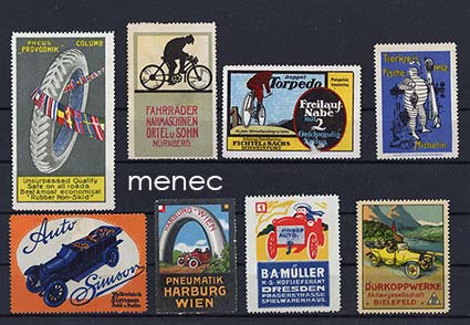 Eurooppalaisia mainosmerkkejä, liikenne, 8 kpl 