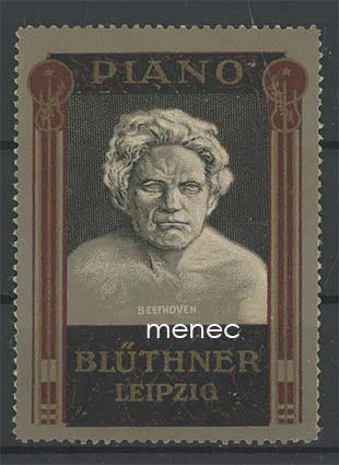 Saksa, mainosmerkki, Beethoven, Piano Blüthner 