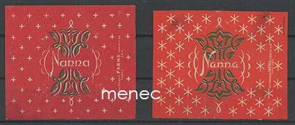 Nanna, makeisetiketti, 2 erilaista 