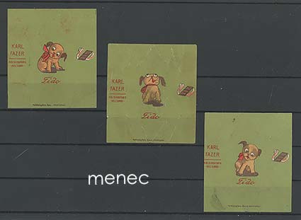 Fido, makeisetiketti, 3 erilaista 