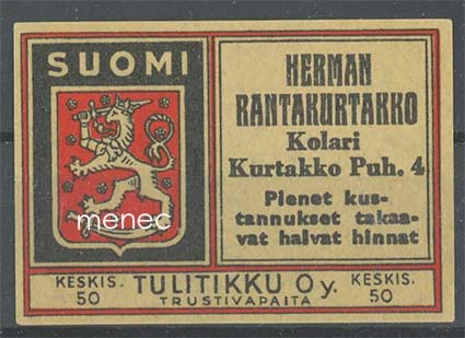 Tulitikkuetiketti, Herman Rantakurtakko, Kolari, Kurtakko 