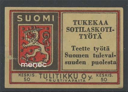 Tulitikkuetiketti, Tukekaa sotilaskotityötä 