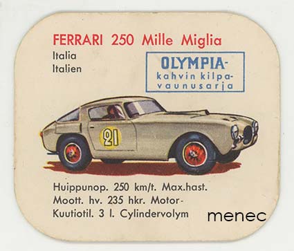 Ferrari 250 Mille Miglia, keräilykuva 
