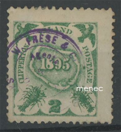 Laivamerkki, Central America Steamship Company, Clipperton Postage 1895 