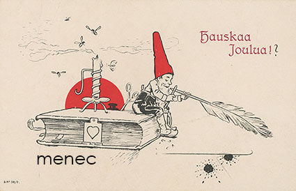 Scheack, Alfred - Joulukirjeen valmistelua 