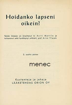 Mattila, Antti - Hoidanko lapseni oikein? 