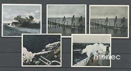 Saksa, Reichsmarine-keräilykuvia, 45 kpl 