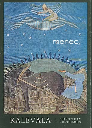 Alanen, Joseph - Kalevala-kortteja, kansio, 7 kpl 