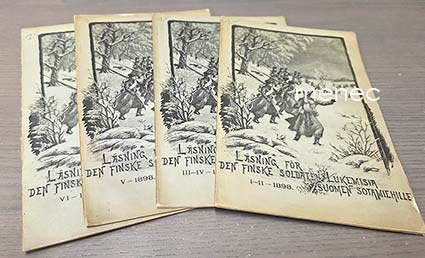 Lukemisia Suomen sotamiehille 1898, 1-6 [4 vol.] 