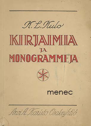 Kulo, K. L. - Kirjaimia ja monogrammeja 