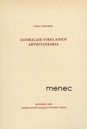 Virtanen, Leea - Suomalais-virolainen arvoitussarja 