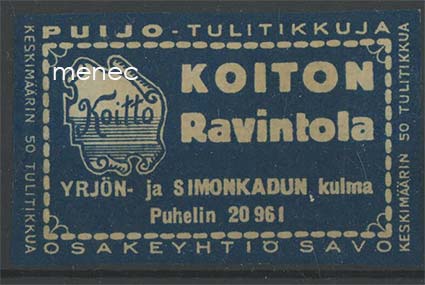 Kauppiasetiketti, Koiton Ravintola, Helsinki 