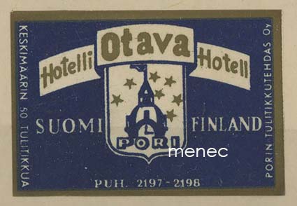 Kauppiasetiketti, Hotelli Otava, Pori 