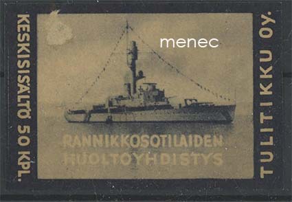 Tulitikkuetiketti, Rannikkosotilaiden Huoltoyhdistys 