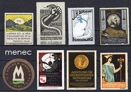 Eurooppalaisia mainosmerkkejä, 8 kpl 