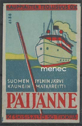 Tulitikkuetiketti, Päijänne 