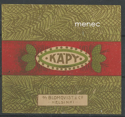 Käpy, makeisetiketti 