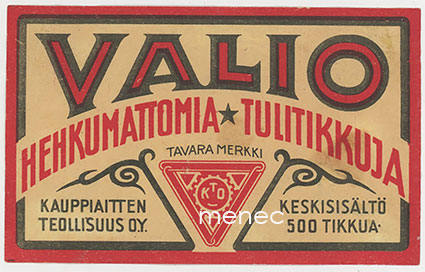 Tulitikkuetiketti, Valio, iso, 2 kpl 
