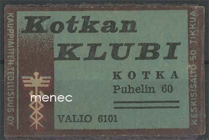 Tulitikkuetiketti, Kotkan Klubi 