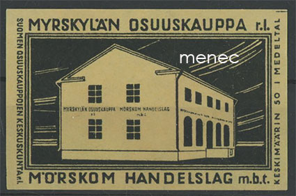Tulitikkuetiketti, Myrskylän Osuuskauppa 