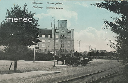 Viipuri, Pietisen palatsi, rata ja vossikoita 