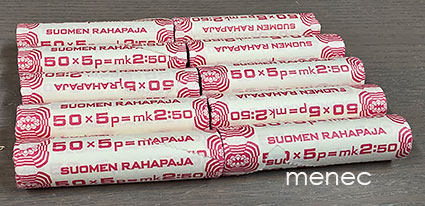 Kolikkorulla, 50x1 mk, 10 kpl 