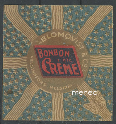 Bonbon à la Creme, makeisetiketti 