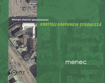 Helsingin yliopiston ylioppilaskunnan kortteli kaupungin sydämessä 